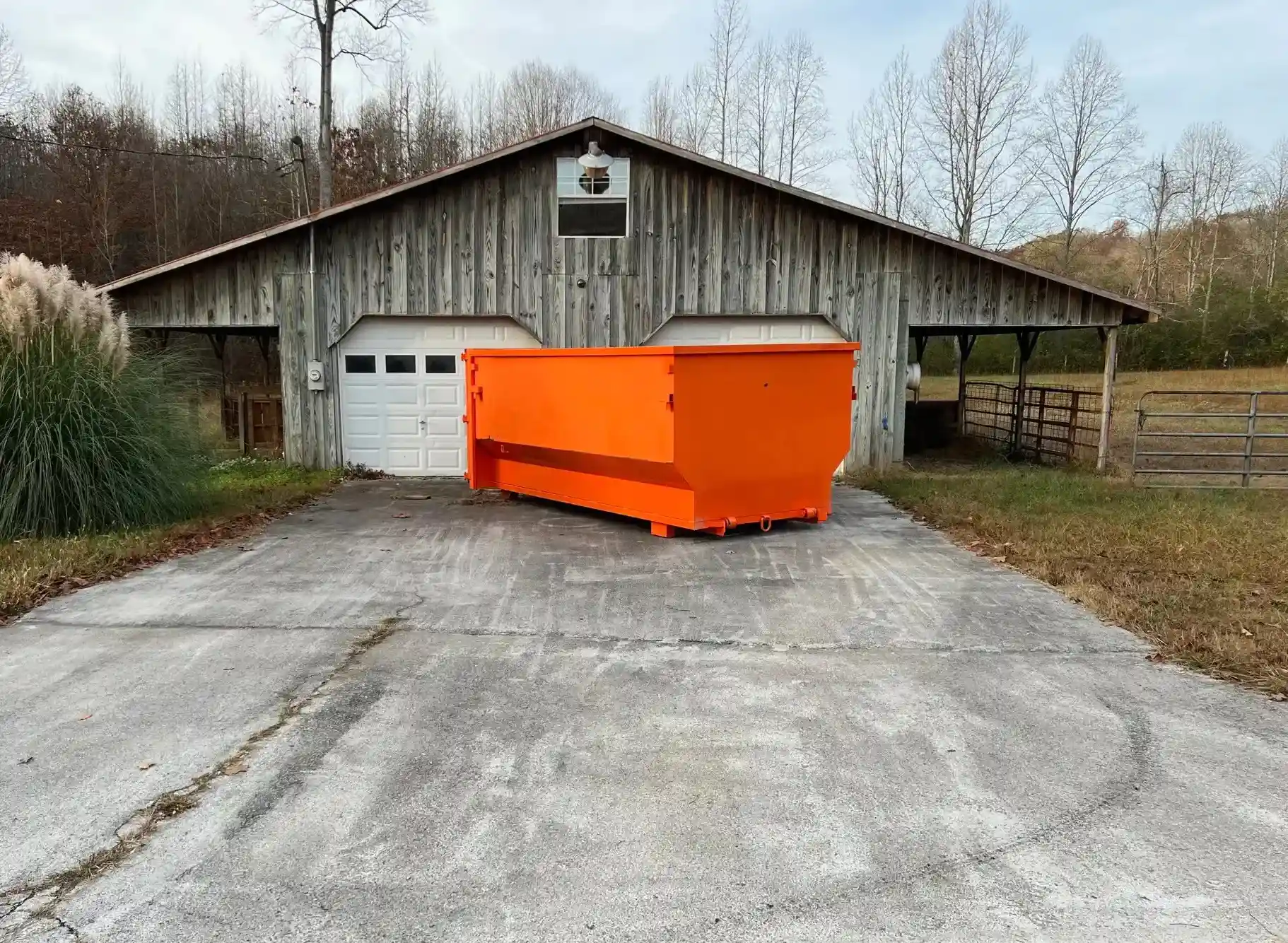 big-orange-roll-off-dumpster